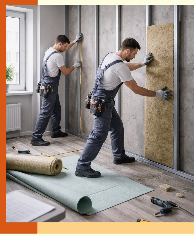 Шумоизоляция квартиры под ключ в Реутове — профессионально и гарантированно