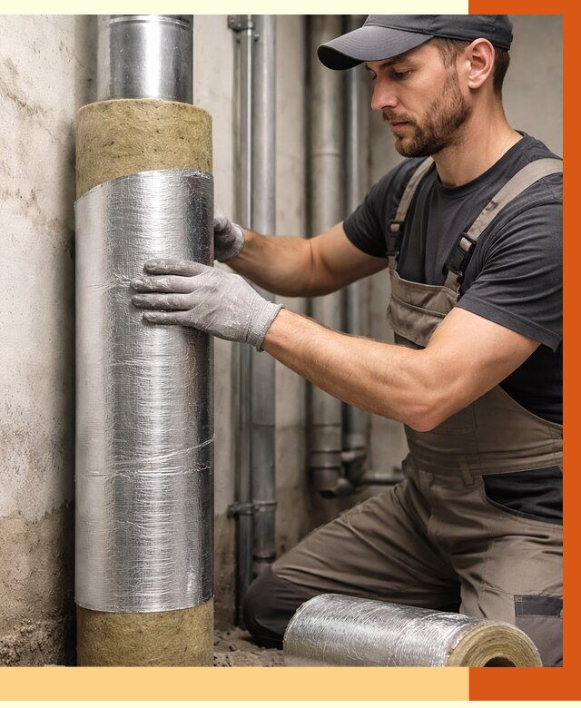 Шумоизоляция труб в Реутове от 1249 руб. — шумоподавление и звукоизоляция труб | ТепломастерРтв