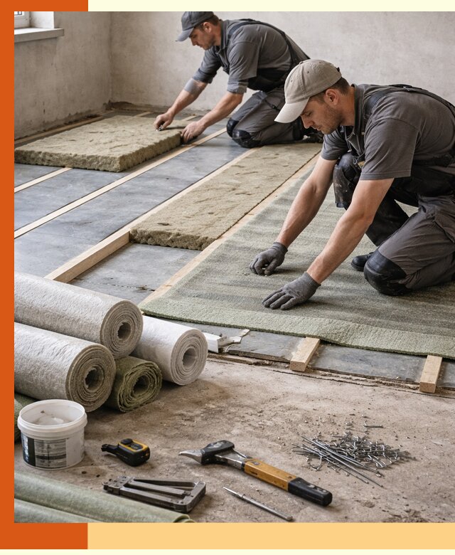 Шумоизоляция пола в Реутове — профессиональная звукоизоляция помещений