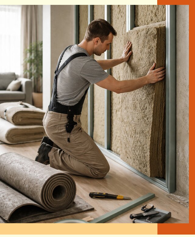 Шумоизоляция перегородок в Реутове от 1717 руб. за м2 — ТепломастерРтв