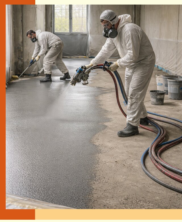 Гидроизоляция полимочевиной полов и конструкций в Реутове