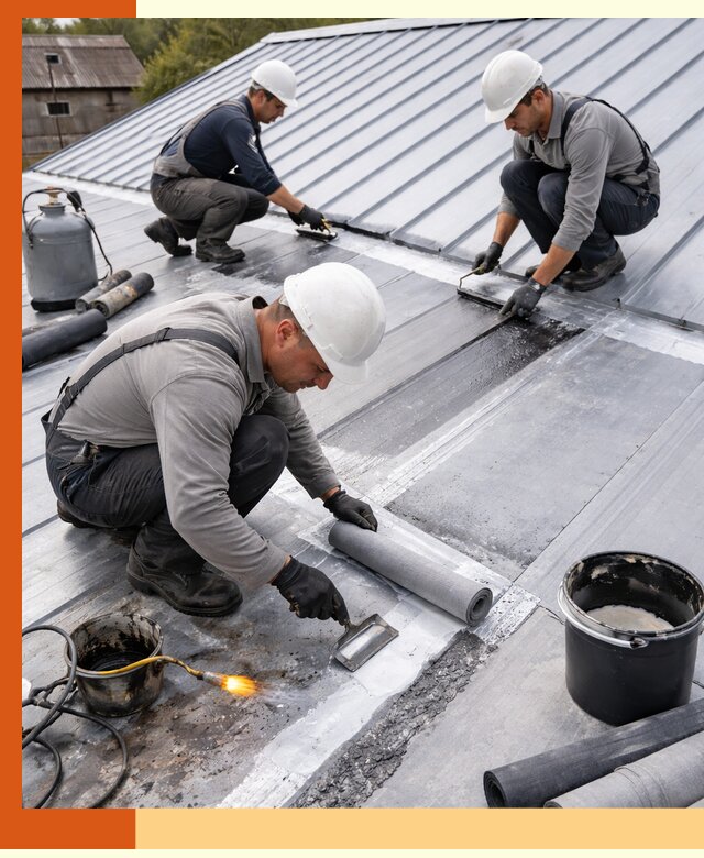 Гидроизоляция металлической кровли с гарантией в Реутове