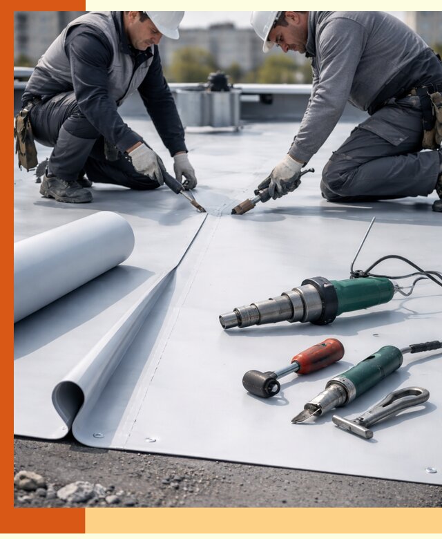 Гидроизоляция мембранной кровли в Реутове: монтаж и ремонт быстро