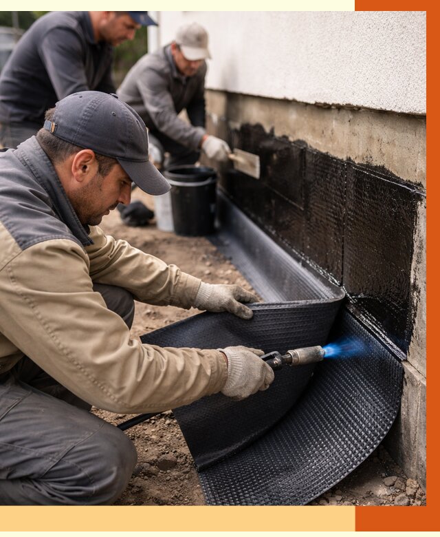 Гидроизоляция цоколя и отмостки в Реутове от 8846 руб. — ТепломастерРтв