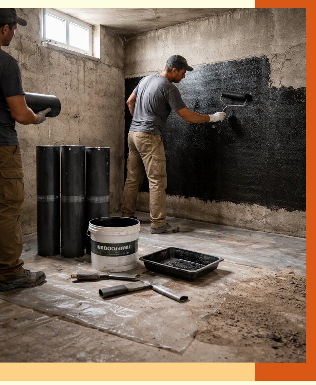 Гидроизоляция подвала в Реутове от 3642 руб. под ключ | Профессионально — ТепломастерРтв