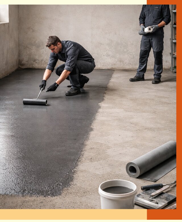 Гидроизоляция гаражного пола в Реутове от 3642 руб./м² — ТепломастерРтв профессионально