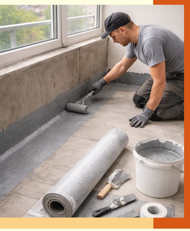 Профессиональная гидроизоляция балкона в Реутове от 4371 руб. | ТепломастерРтв