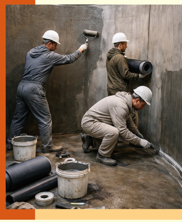 Гидроизоляция резервуара профессионально в Реутове