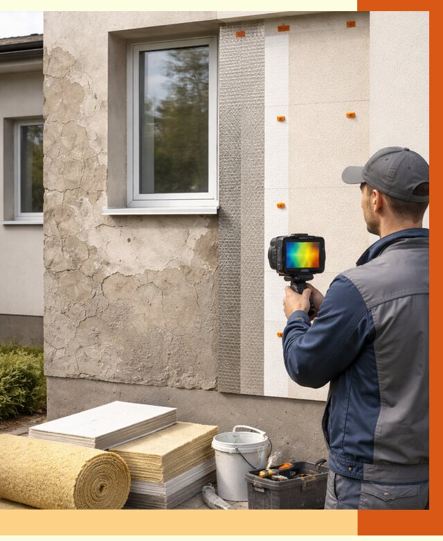 Тепловизионное обследование фасада в Реутове от 4683 руб. под ключ | ТепломастерРтв