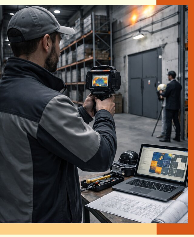 Тепловизионное обследование склада в Реутове от 6765 руб. | ТепломастерРтв