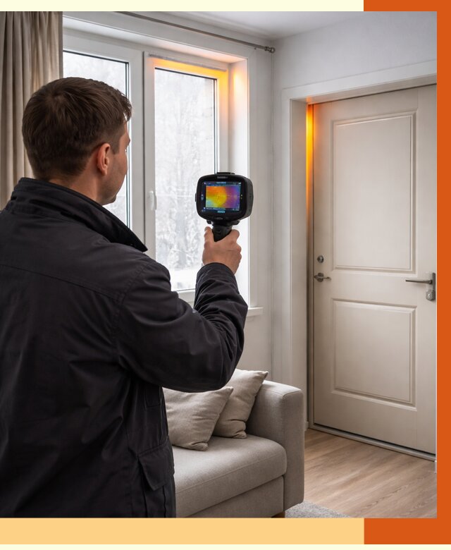 Тепловизионное обследование окон и дверей в Реутове от 4683 руб. | ТепломастерРтв
