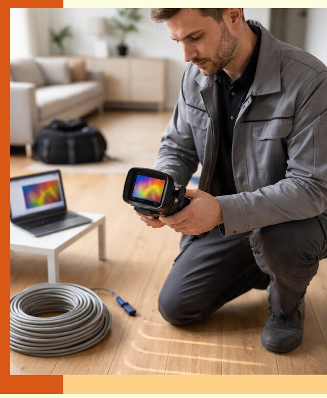 Тепловизионное обследование тёплого пола в Реутове для точной диагностики