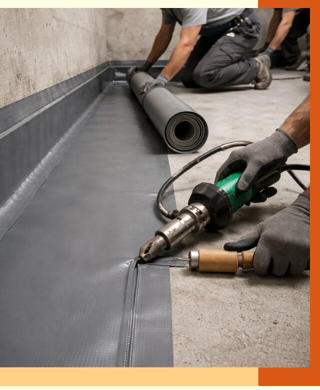 Монтаж гидроизоляционной мембраны в Реутове от 1035 руб/м2 | ТепломастерРтв