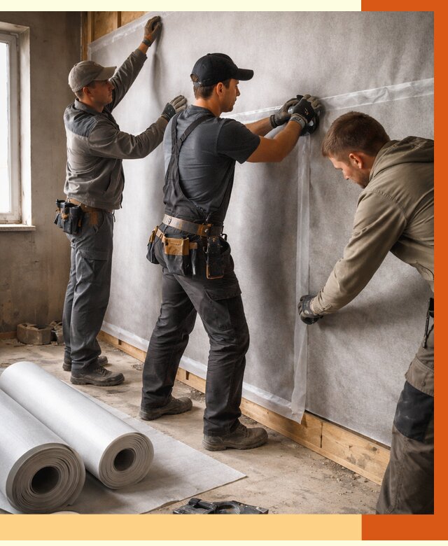 Монтаж ветроизоляции в Реутове от 4683 руб./м2 — профессионально | ТепломастерРтв