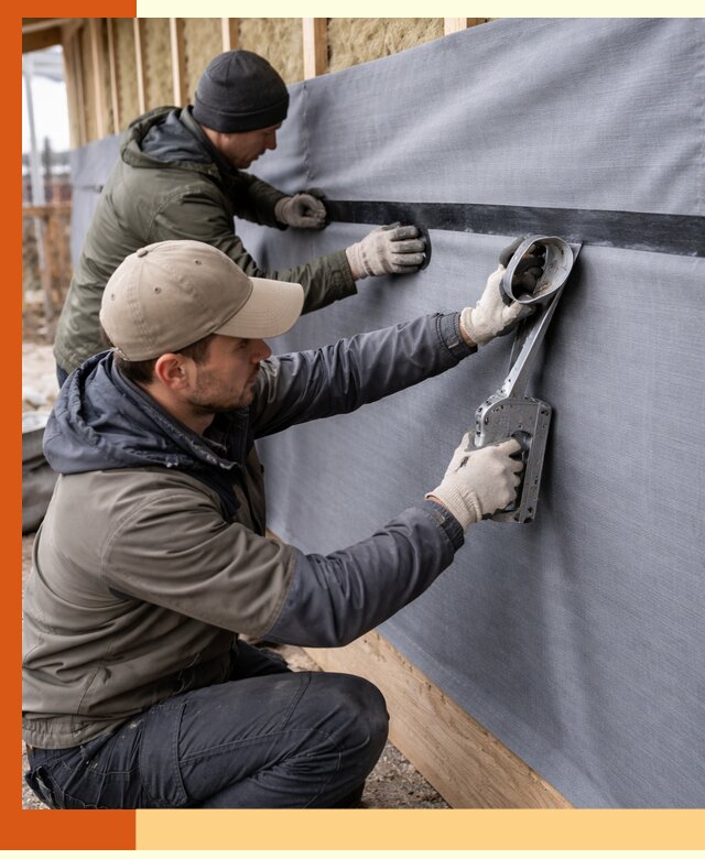 Монтаж ветроизоляции зданий и конструкций в Реутове