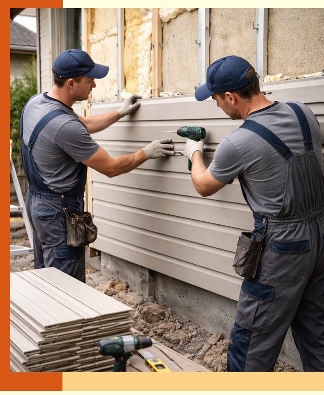 Монтаж сайдинга после утепления в Реутове качественно и надежно